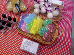 Soap Cart Booth goodies